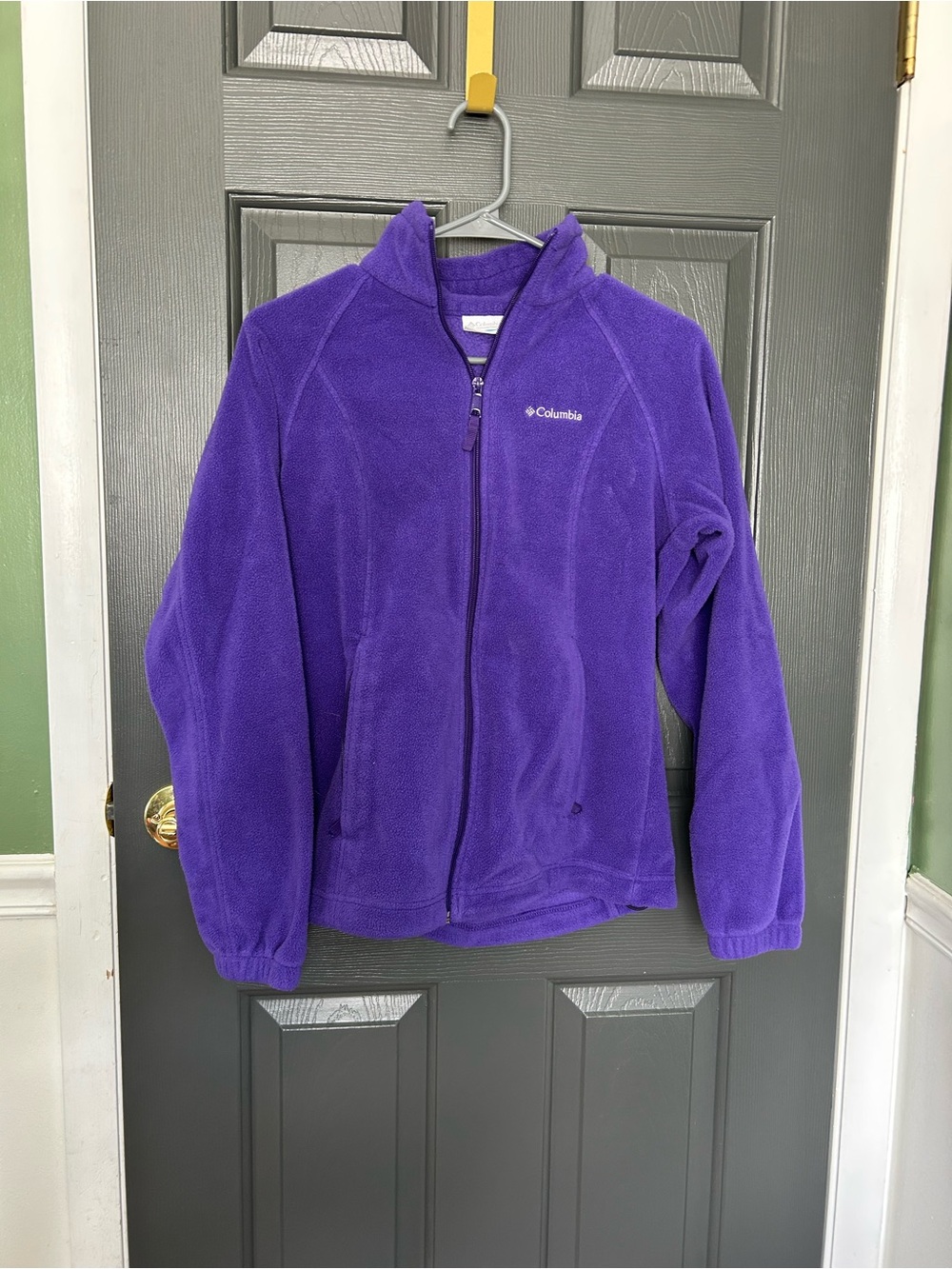 Columbia Kids Purple Hooded Fleece Jacket